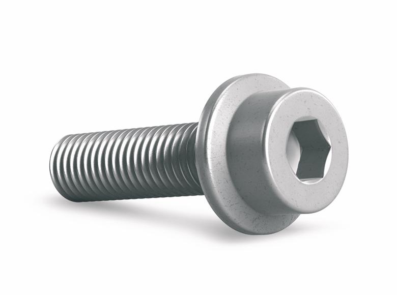 Hexagon socket cylinder head screw with flange